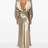 Abito midi Zizi in oro The andamane - donna 