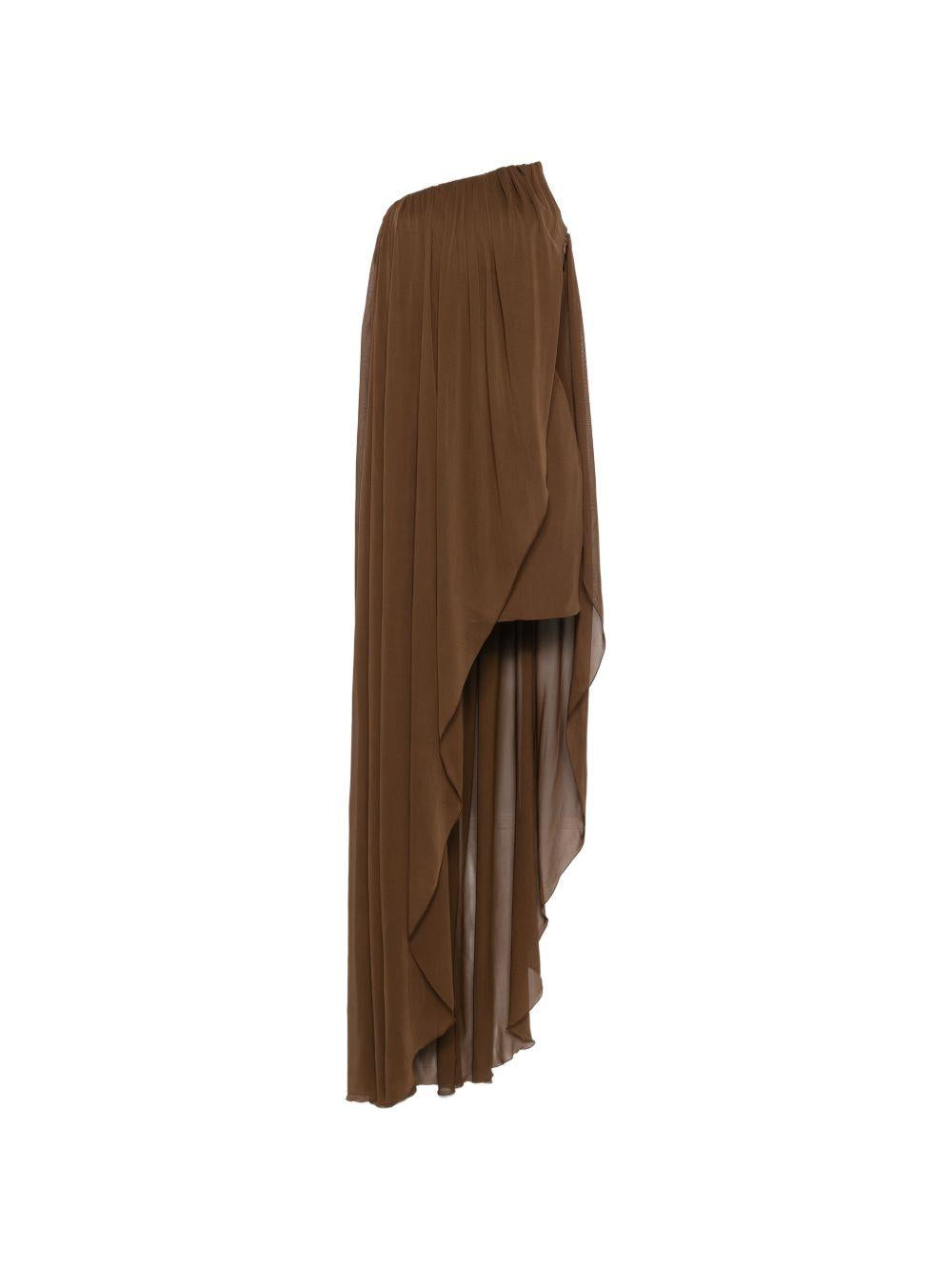 Abito asimmetrico in marrone Giuseppe Di Morabito - donna 