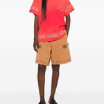T-shirt con tasca sul petto in rosso Found - uomo 