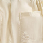 Pantaloni Melrose con ricamo in avorio Laneus - uomo 