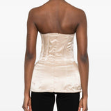 Corsetto di seta in avorio Magda butrym - donna 