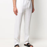 Pantaloni taglio straight in bianco Frescobol carioca - uomo 