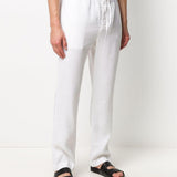 Pantaloni taglio straight in bianco Frescobol carioca - uomo 