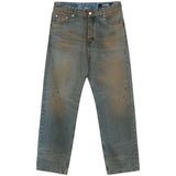 Jeans Berger de-Nîmes con effetto vissuto in blu Jacquemus - uomo 