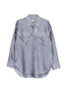 Women's R2w Grey Satin Design Shirt