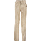 Pantaloni slim-fit a righe in beige Antonelli - donna 