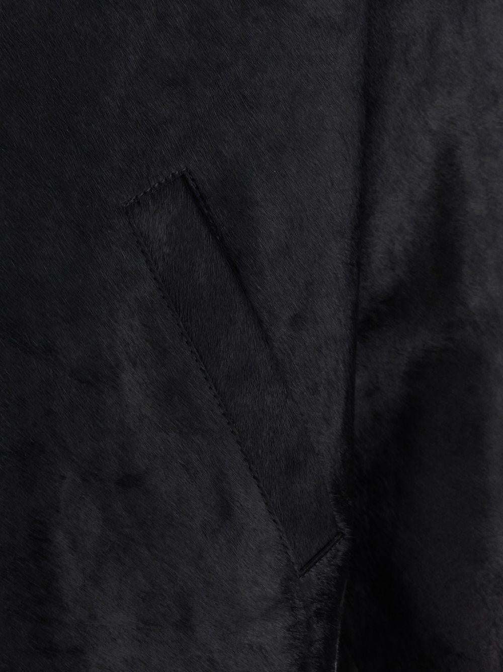 Giacca in pelle con bottoni in nero Sunflower - uomo 