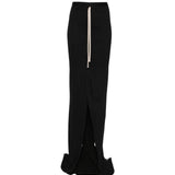 Gonna maxi regolabile in nero Rick Owens x Moncler - donna<BR/> 