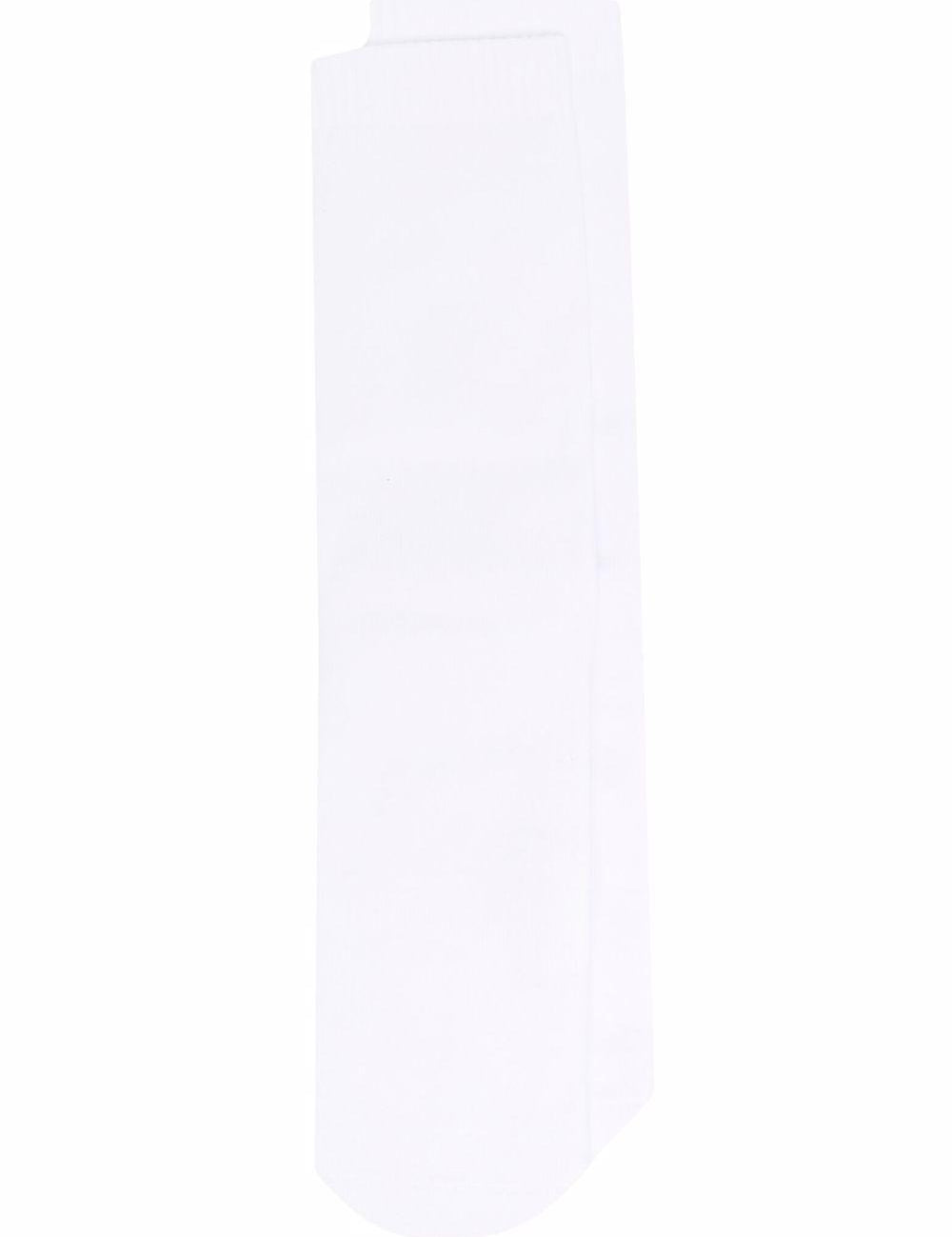 Calzini alla caviglia a costine con stampa logo stella in bianco Golden goose - unisex 