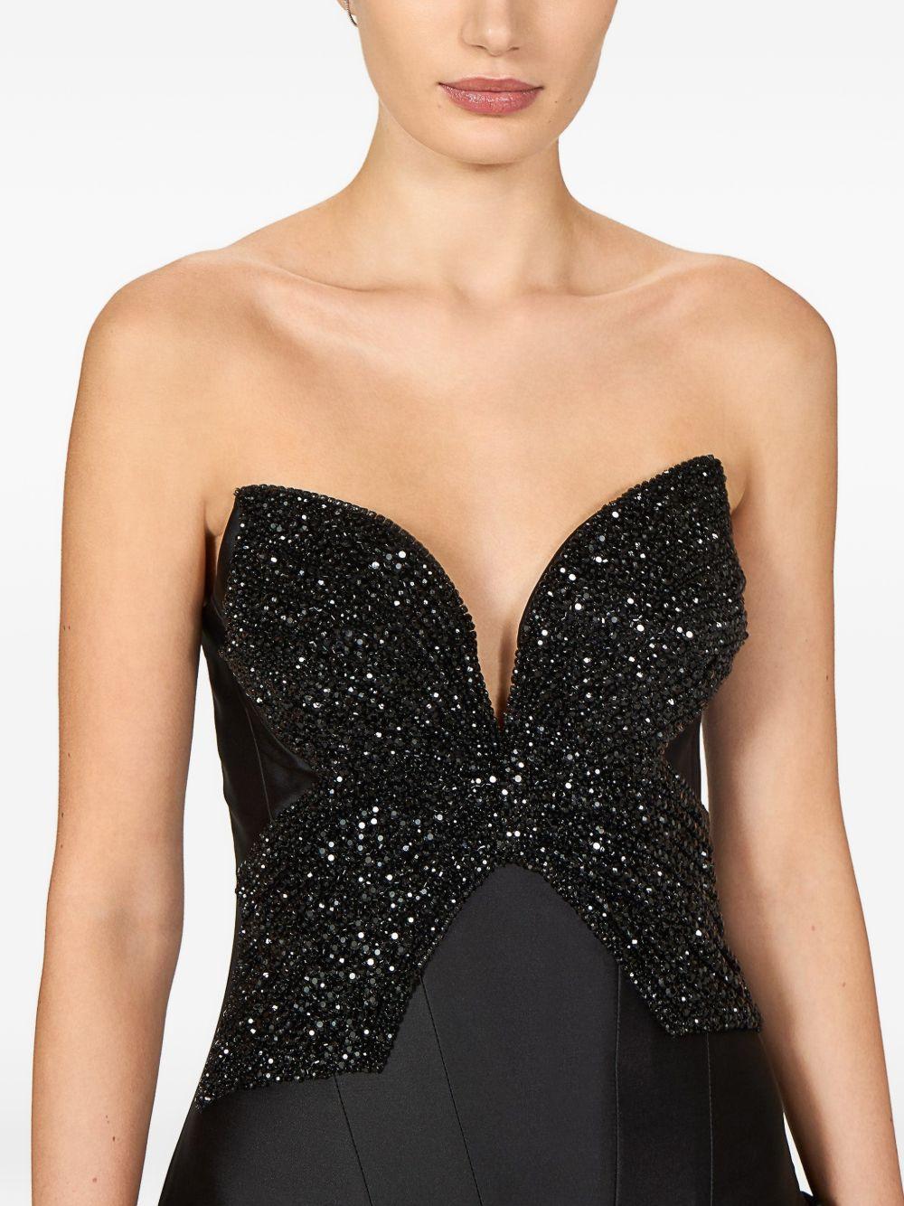 Abito asimmetrico Thara in nero Costarellos - donna 