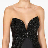 Abito asimmetrico Thara in nero Costarellos - donna 