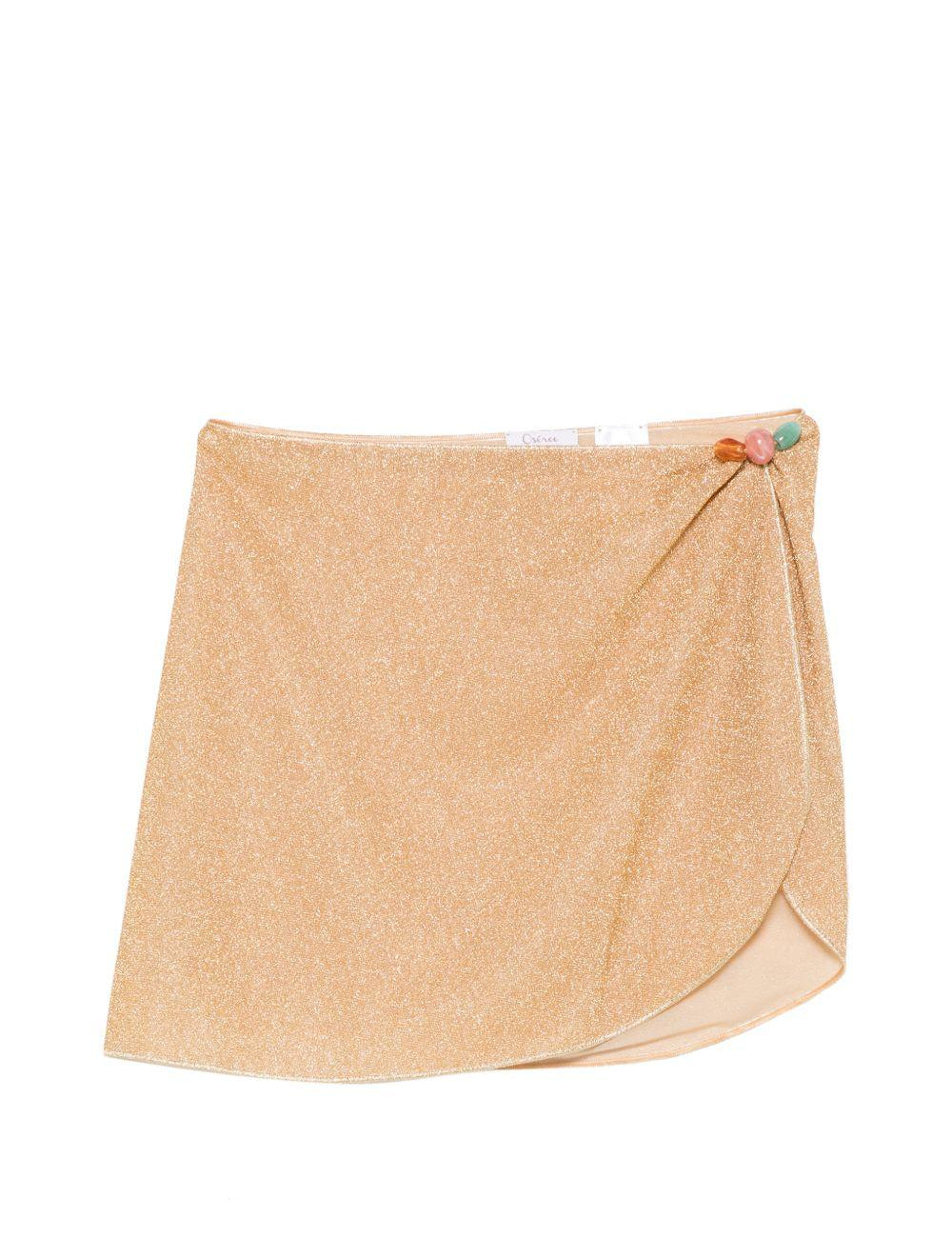 Pareo decorato con perline Lumiere in oro Oséree - donna 