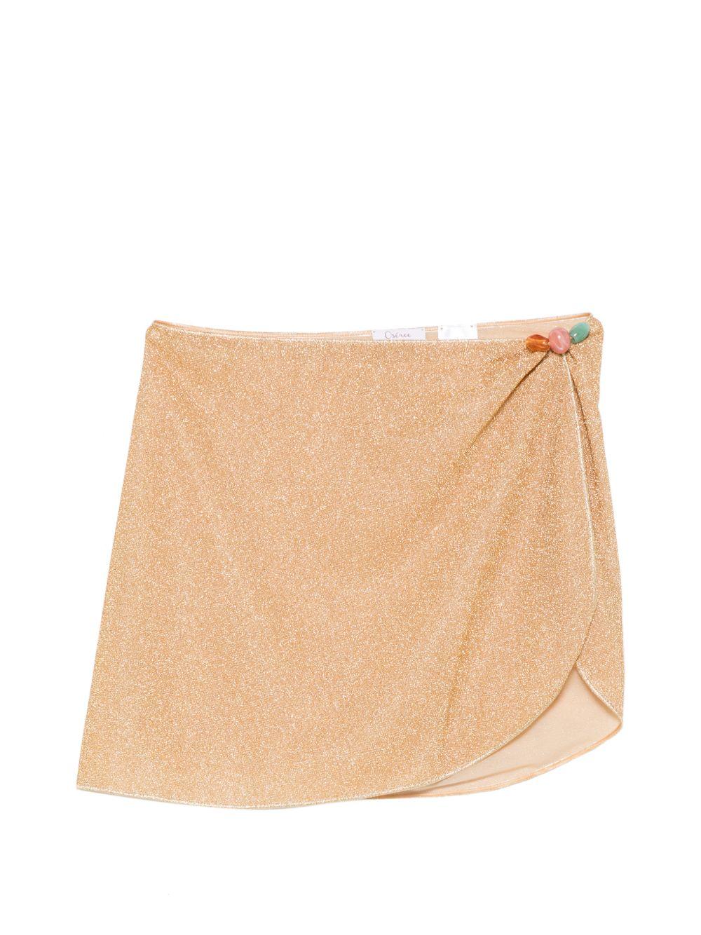 Pareo decorato con perline Lumiere in oro Oséree - donna 