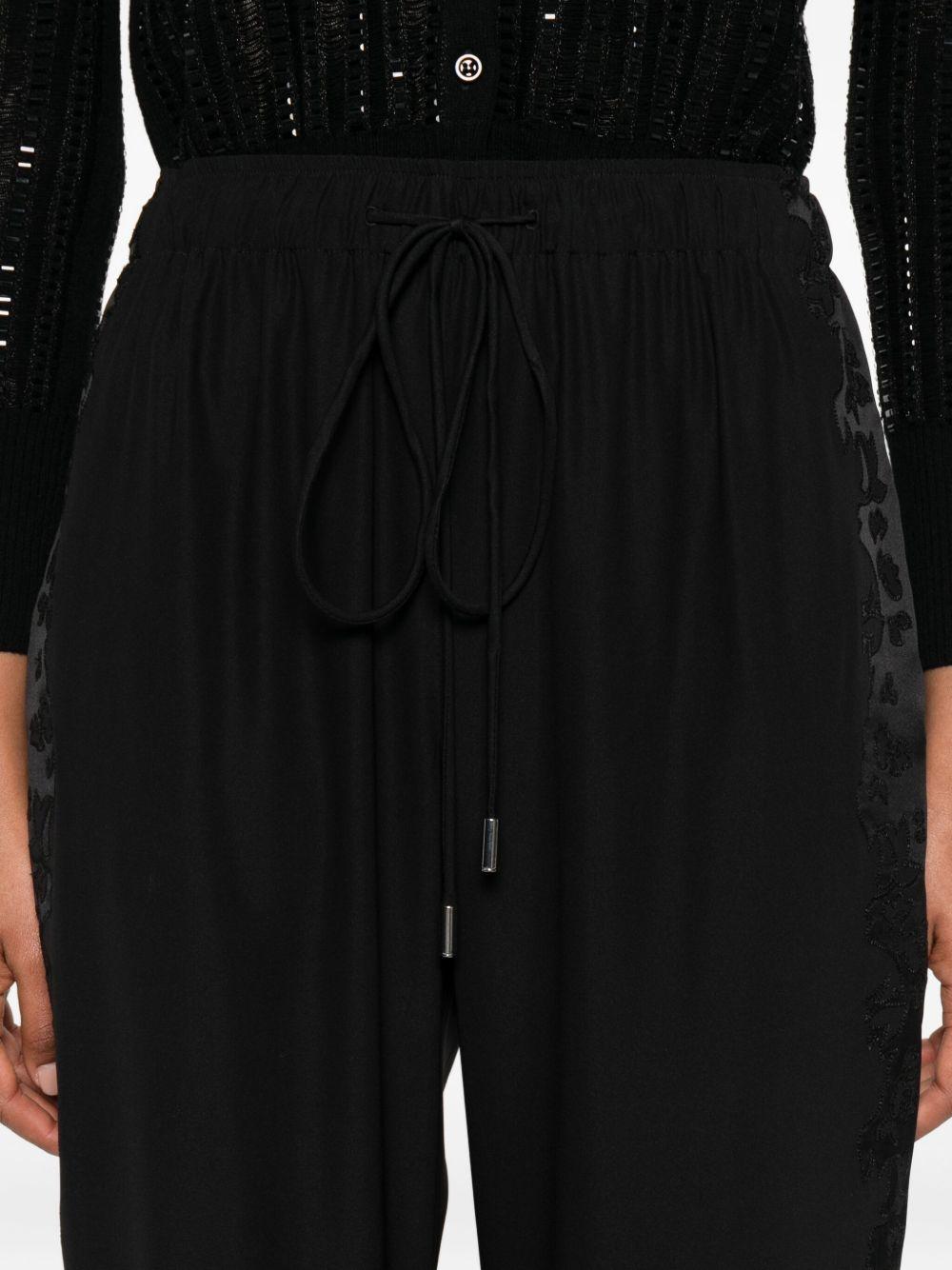 Pantaloni con coulisse in nero Ermanno scervino - donna 
