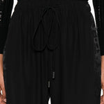 Pantaloni con coulisse in nero Ermanno scervino - donna 