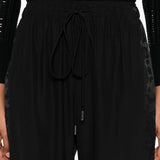 Pantaloni con coulisse in nero Ermanno scervino - donna 