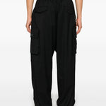Pantaloni a gamba ampia in nero Y-3 - uomo 