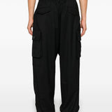 Pantaloni a gamba ampia in nero Y-3 - uomo 