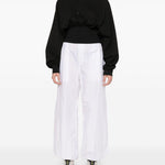 Felpa crop in nero Adidas by stella mc cartney - donna 