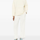Pantaloni con pieghe in bianco Issey miyake  - donna 