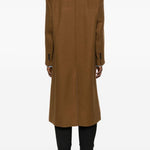 Cappotto doppio petto in lana in marrone Ami paris - uomo 