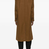 Cappotto doppio petto in lana in marrone Ami paris - uomo 