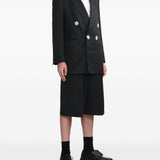 Bermuda plissettati con cintura in nero Simone rocha - uomo 