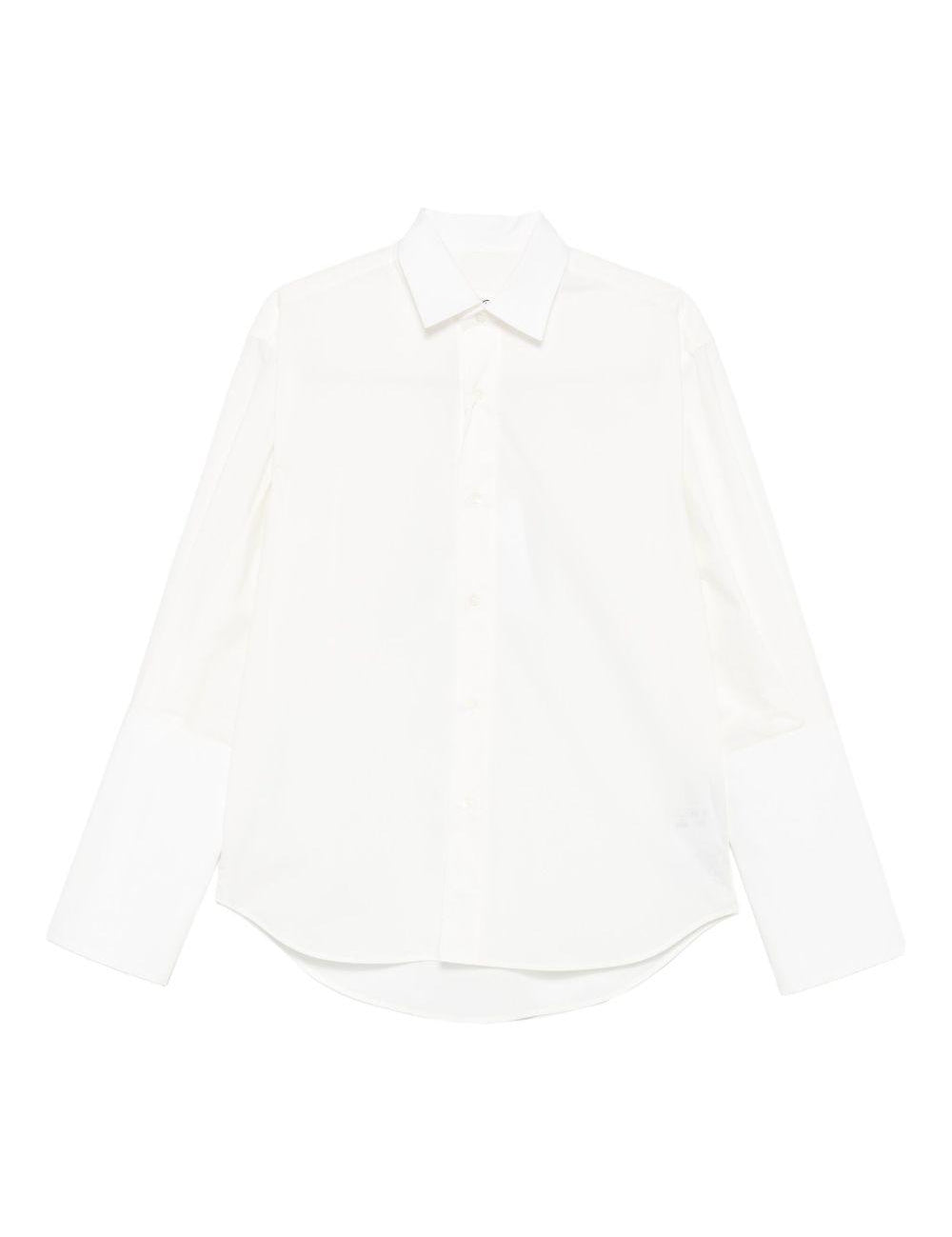 Camicia a maniche lunghe in bianco Mm6 maison margiela - donna 