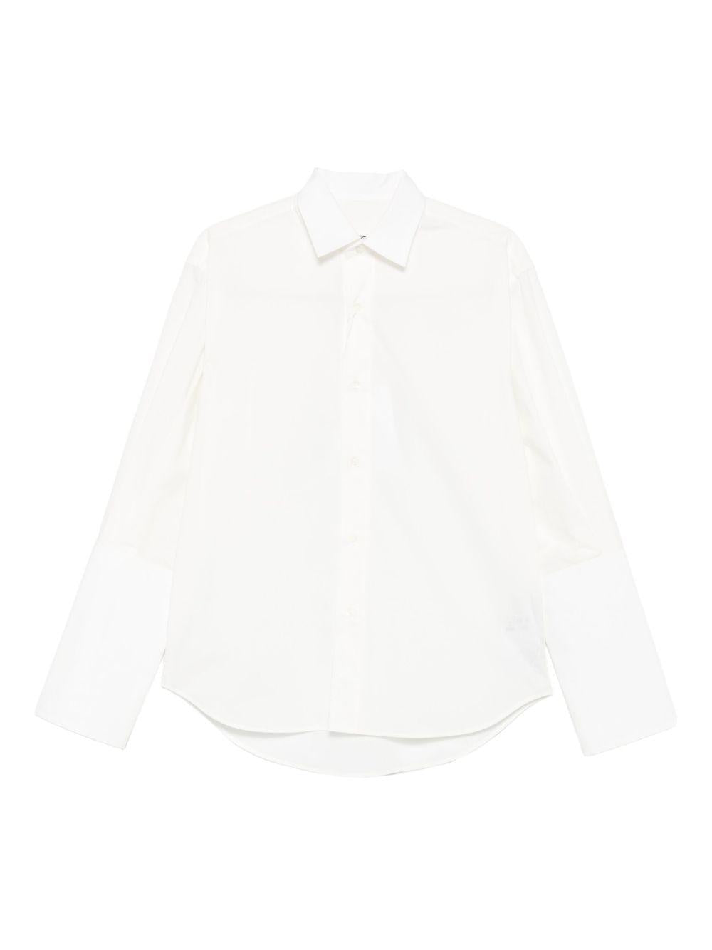 Camicia a maniche lunghe in bianco Mm6 maison margiela - donna 