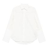 Camicia a maniche lunghe in bianco Mm6 maison margiela - donna 