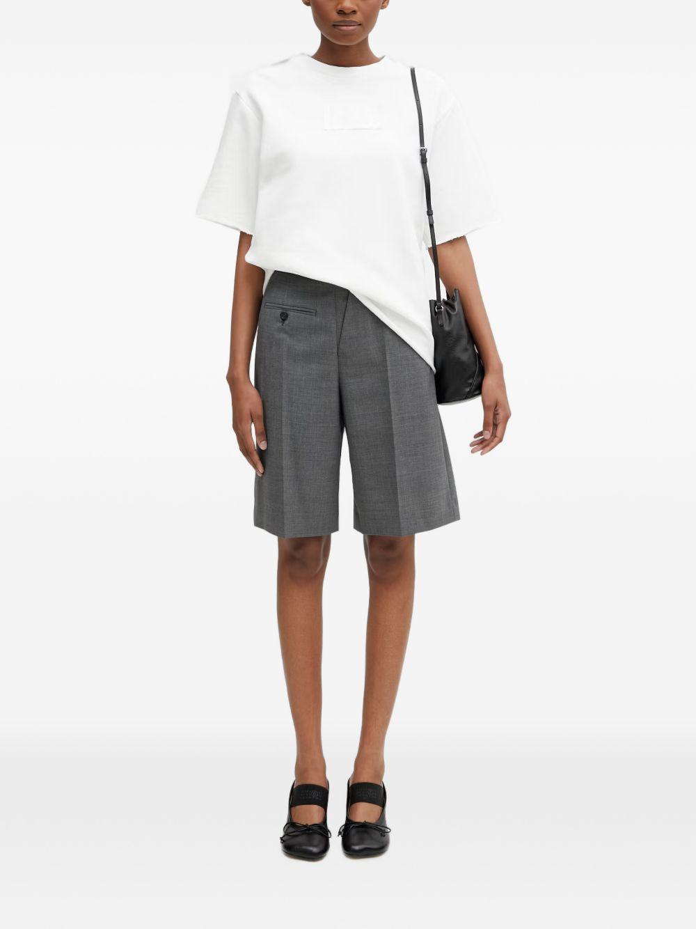 T-shirt a maniche corte con logo in bianco Mm6 maison margiela - unisex 
