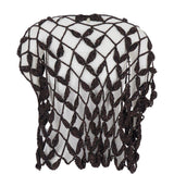 Top all'uncinetto in marrone Antonelli - donna 