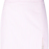 Minigonna a righe in cotone in rosa Rowen Rose - donna 