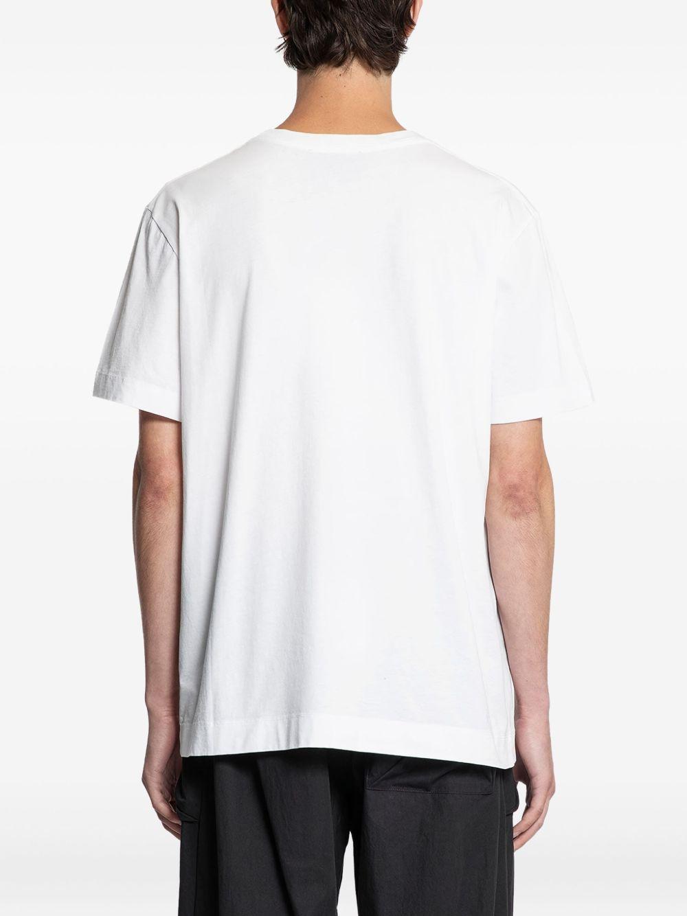 Polo con stampa a nastro in bianco Simone rocha - uomo 