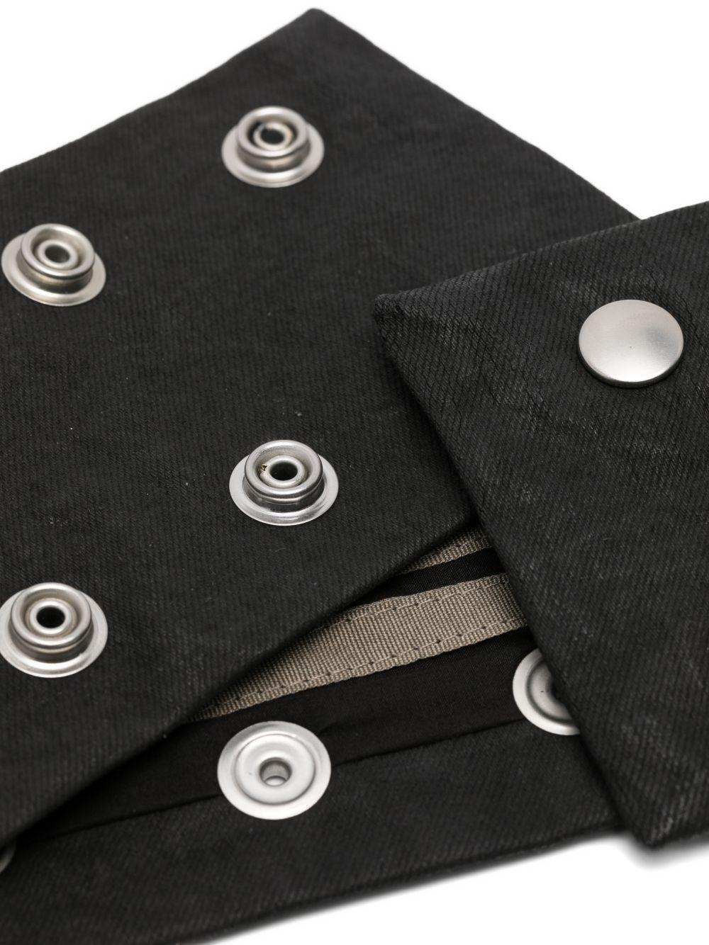 Choker con chiusura a pressione in nero Rick owens drkshdw - unisex 