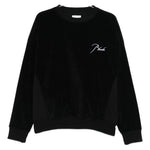 Felpa con logo e ricamo in nero Rhude - uomo 