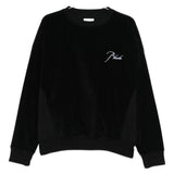 Felpa con logo e ricamo in nero Rhude - uomo 
