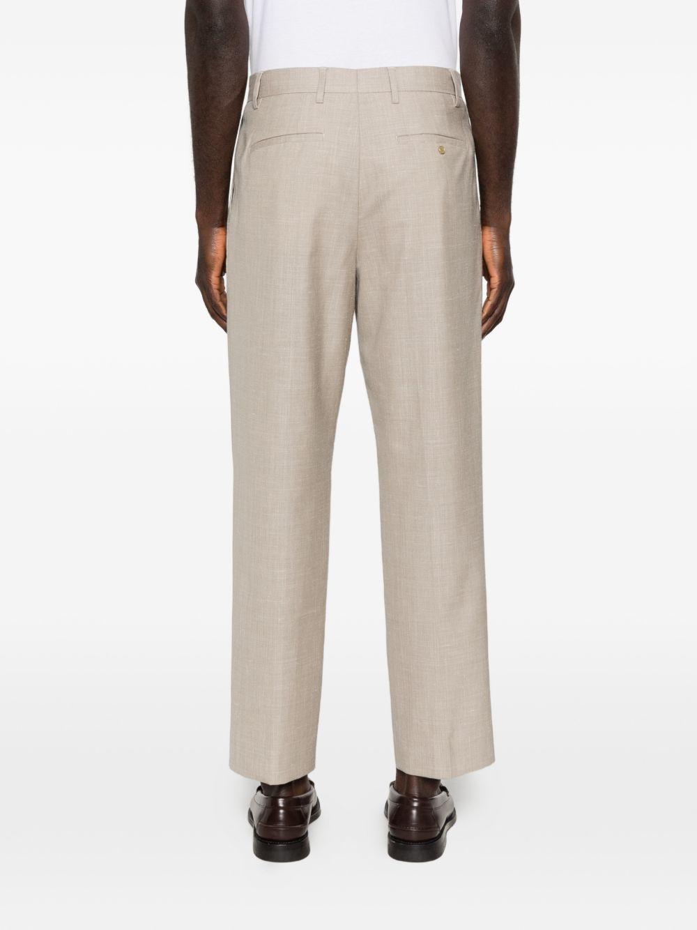 Pantaloni a pieghe Albert in beige Grayed - uomo 