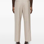 Pantaloni a pieghe Albert in beige Grayed - uomo 