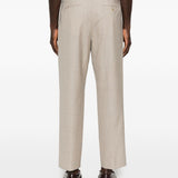 Pantaloni a pieghe Albert in beige Grayed - uomo 