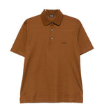 Polo a maniche corte in marrone Zegna - uomo 