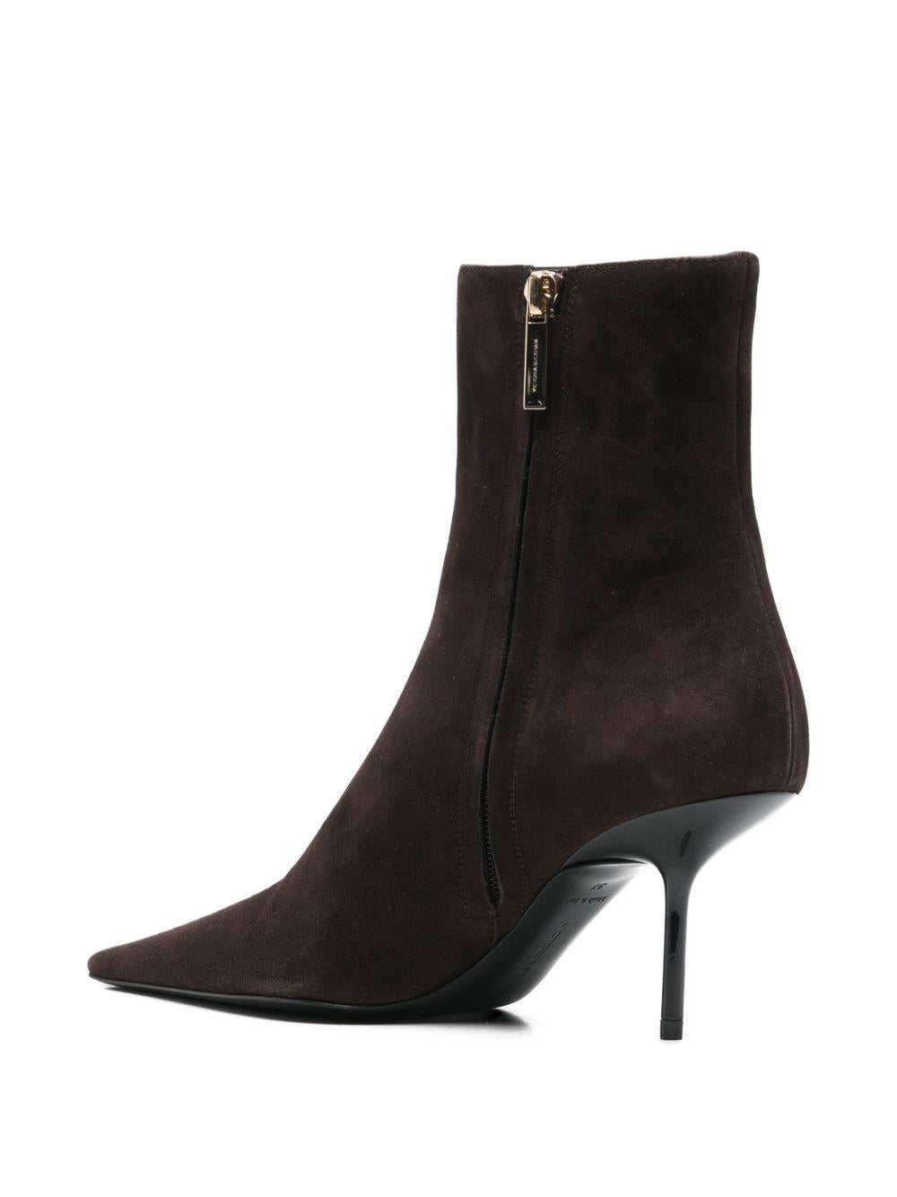 Stivaletti a punta in marrone Victoria beckham - donna 