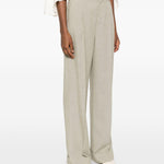 Pantaloni con pinces in beige Alberta Ferretti - donna 