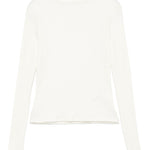 Top a collo alto in bianco Re/Done - donna 