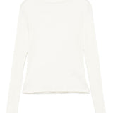 Top a collo alto in bianco Re/Done - donna 