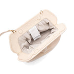 Clutch bios media in avorio Themoirè - donna 