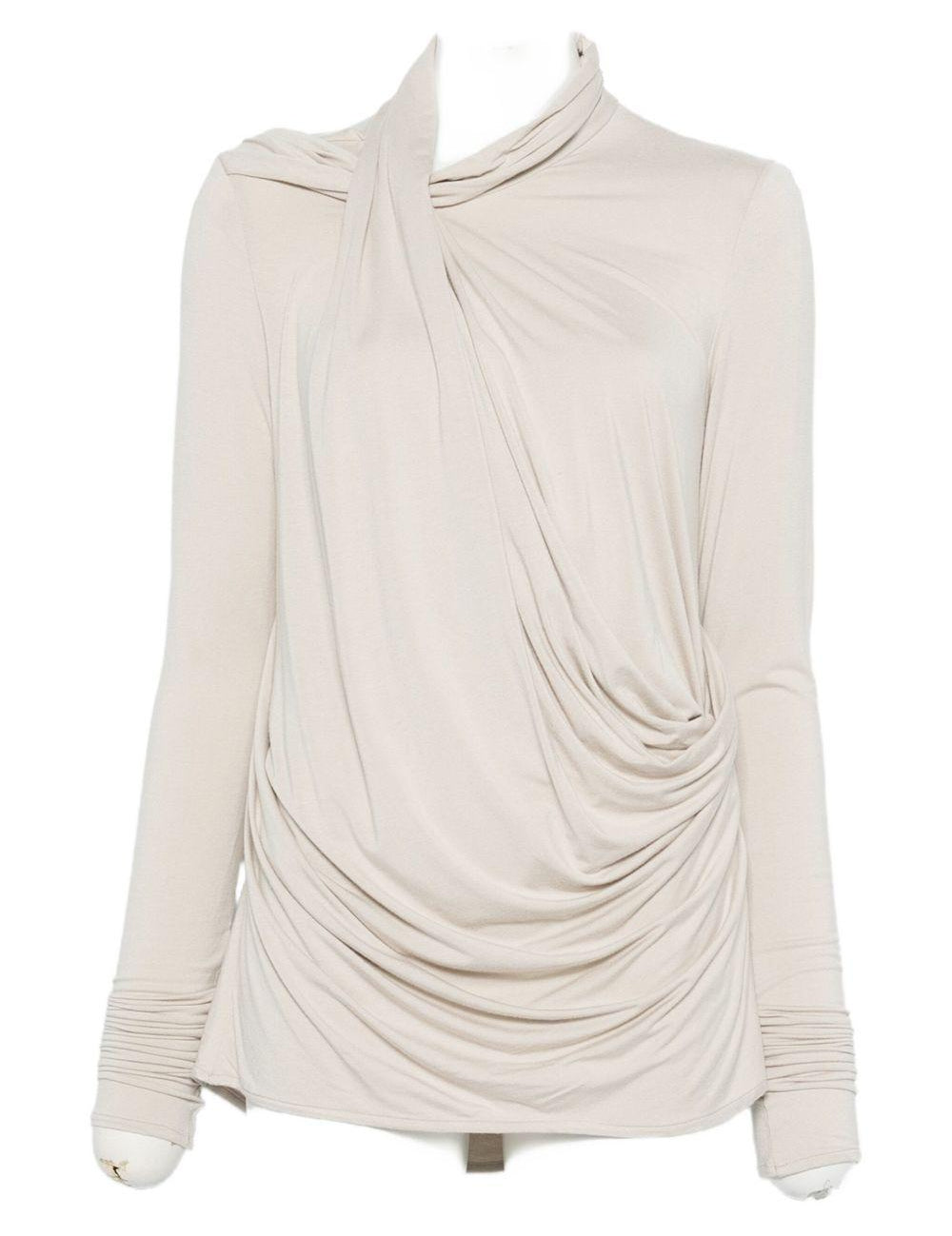 Top drappeggiato in grigio Entire studios - donna 