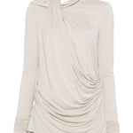 Top drappeggiato in grigio Entire studios - donna 