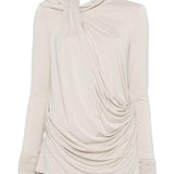 Top drappeggiato in grigio Entire studios - donna 