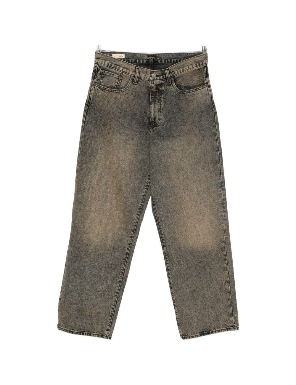 578 jeans larghi scoloriti in beige e grigio Levi's - uomo 
